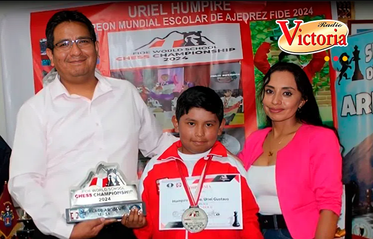 ¡Orgullo! Niño arequipeño lográ medalla de plata en mundial de Ajedrez