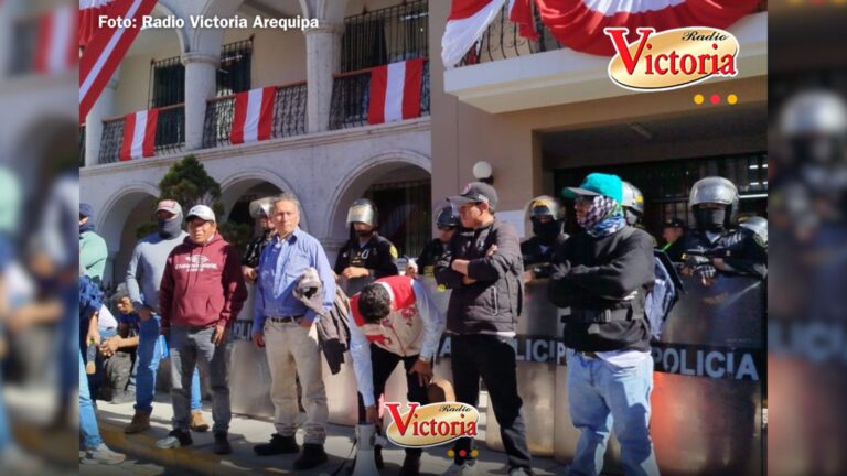 Trabajadores de construcción civil de Yarabamba exigen reposición de obreros y representantes tras despidos