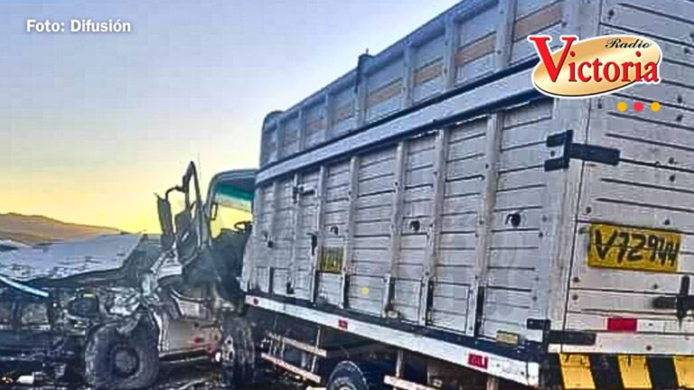 Choque frontal entre camioneta y camión dejó varias personas heridas