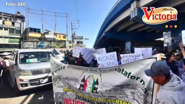 Arequipa: comerciantes protestaron por caos y exigen orden en el Avelino