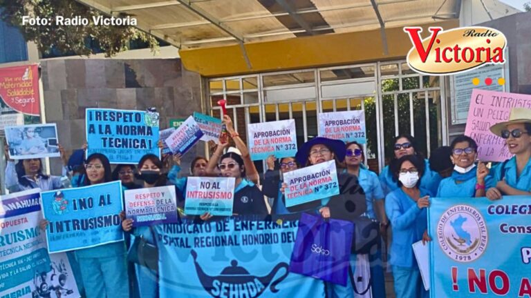 Arequipa: enfermeras exigen aprobar norma de atención a recién nacido y rechazan intrusismo