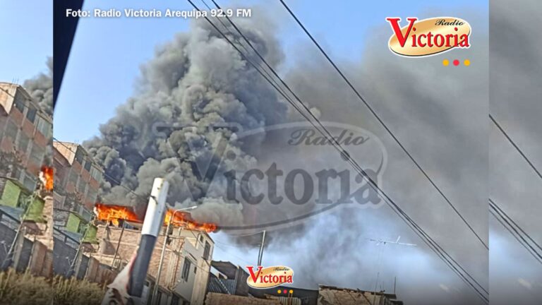 Arequipa: incendio en Alto Selva Alegre arrasó con mueblería