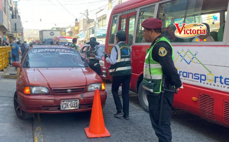 65 vehículos fueron trasladados al depósito municipal de Arequipa