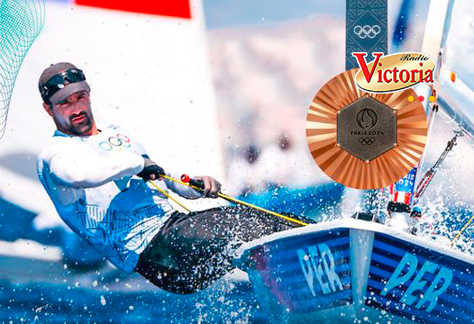 Velerista Stefano Peschiera ganó la medalla de bronce en los Olímpicos 2024