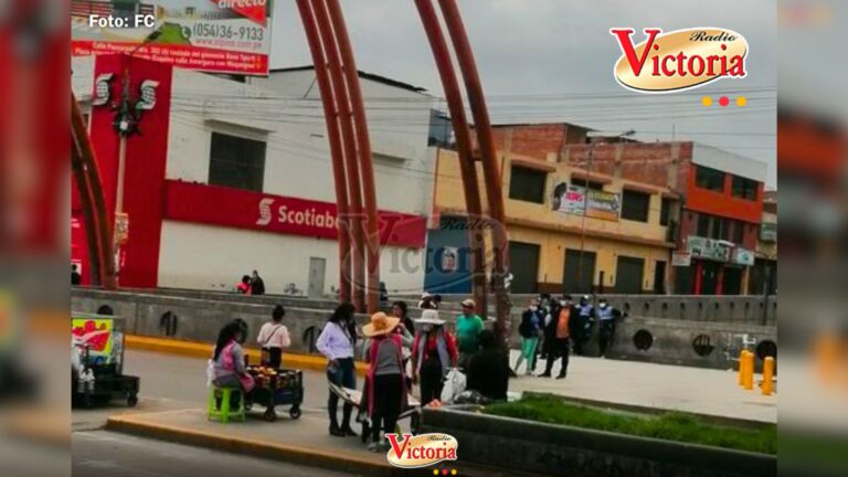 Arequipa: balean a varón frente al óvalo de Mariscal Castilla