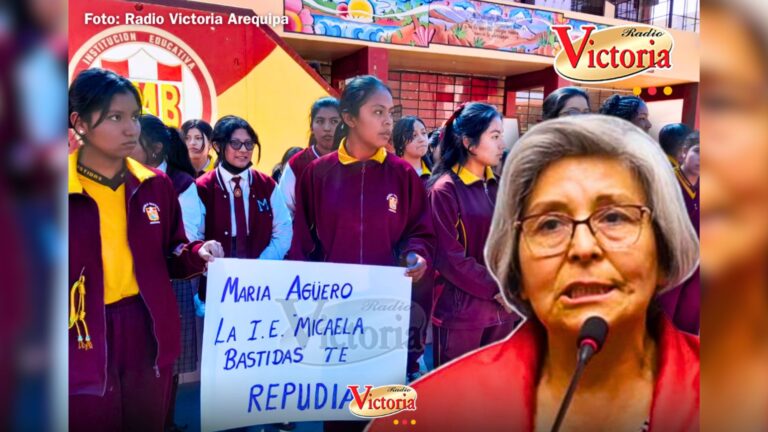 Colegios marchan hoy contra congresista María Agüero por declaraciones ofensivas