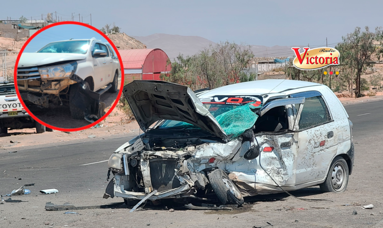 Dos heridos tras accidente en la autopista Arequipa-La Joya