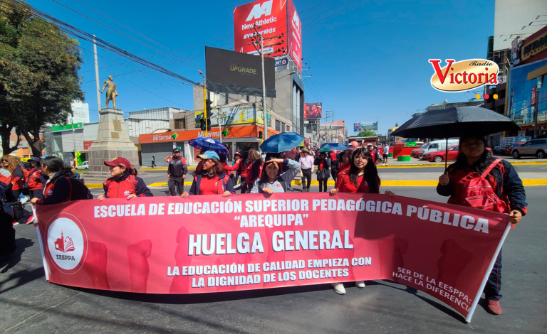 Arequipa: Docentes de institutos superiores continúan en huelga indefinida