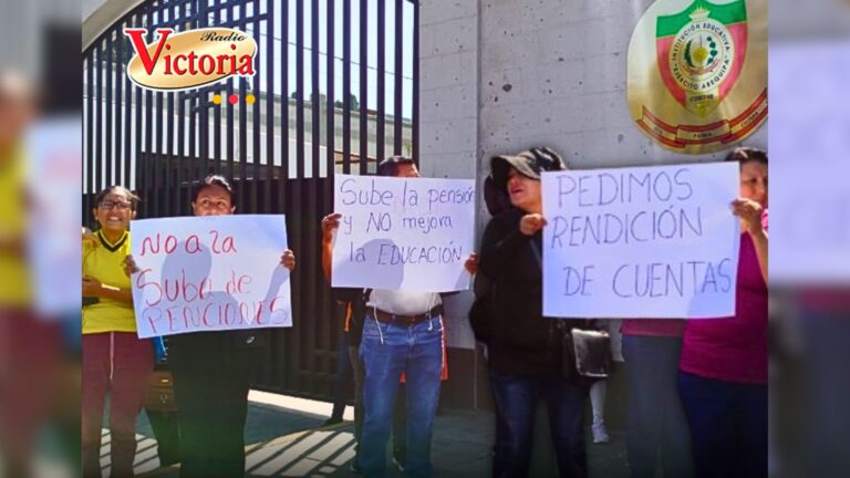 Padre del colegio Ejército protestan por suba de pensiones