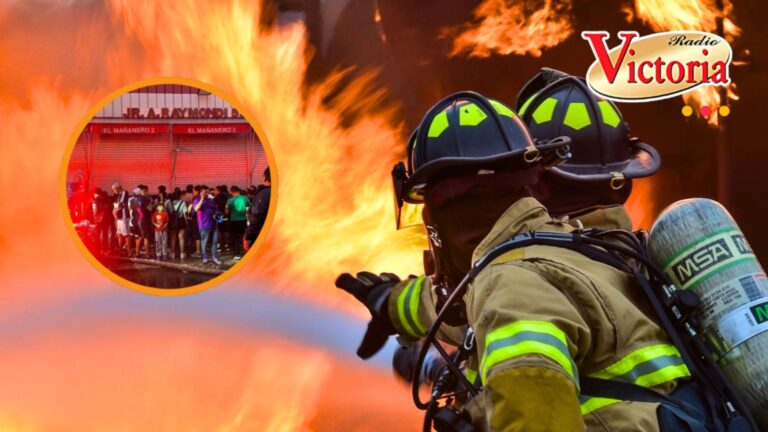 Voraz incendio arrasa con agencia interprovincial ‘Paramonga’ en La Victoria