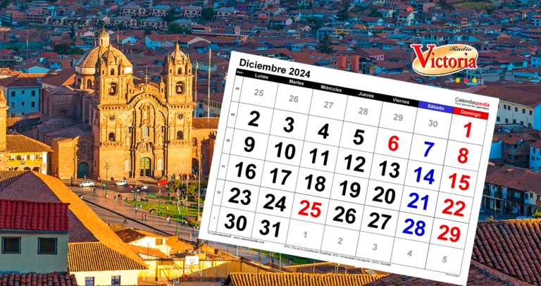 Diciembre 2024: Primer fin de semana largo será del viernes 6 al lunes 9