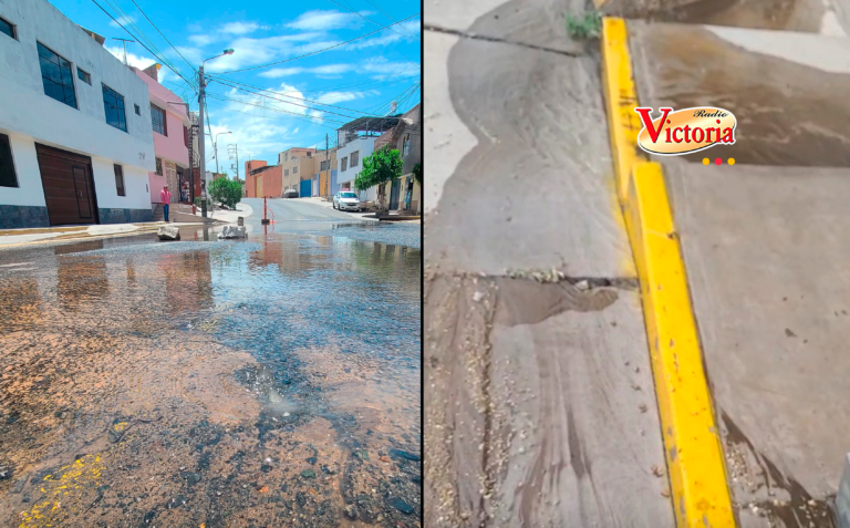 Viviendas y calles de Cayma y Cerro Colorado inundadas por rotura de tuberías