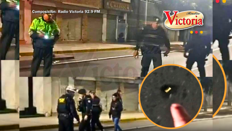 Extorsionadores disparan más de 10 veces contra dos locales
