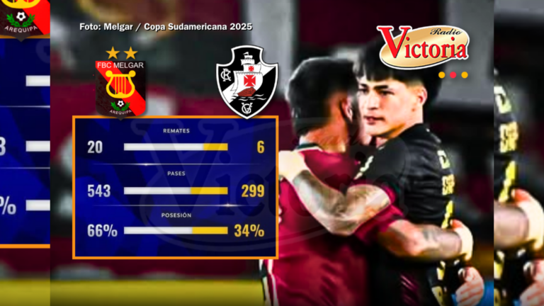 Melgar vs. Vasco Da Gama ‘sacachispas’ en un partido de infarto por la Copa Sudamericana