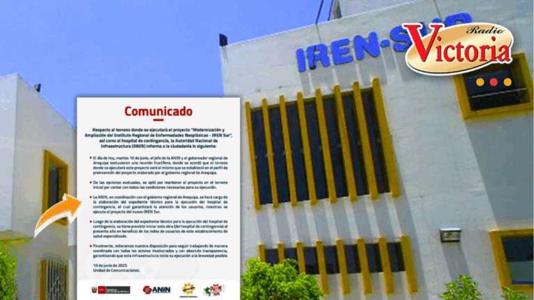 Nuevo Iren Sur seguirá en su ubicación actual de Arequipa