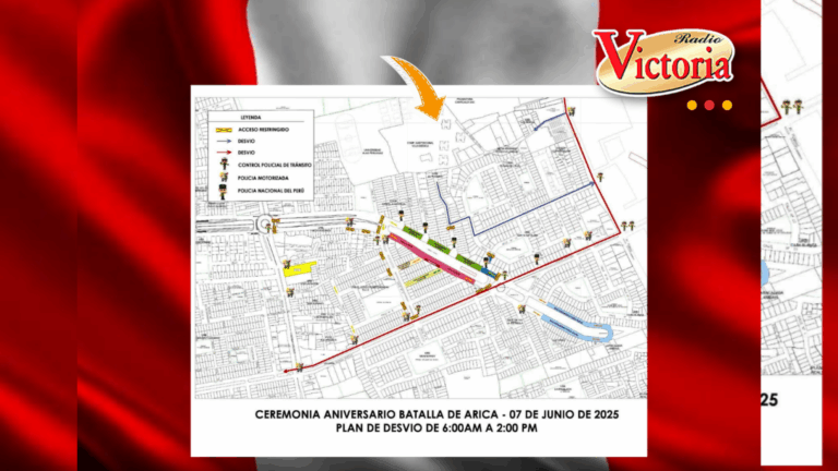 Cerrarán vías por paseo de la bandera en Arequipa