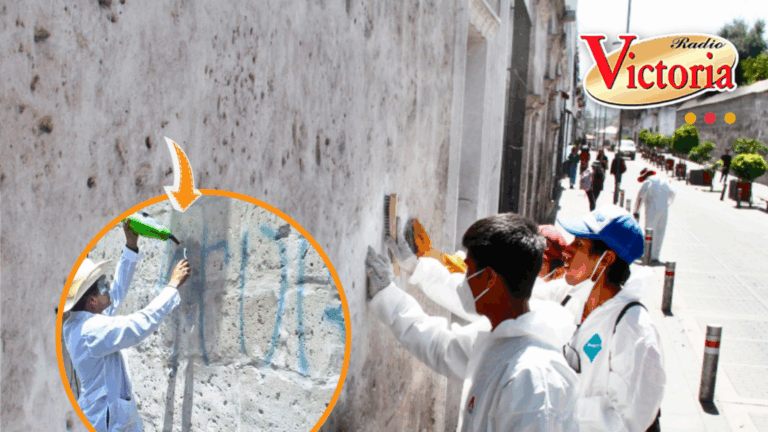 Limpian fachada y regresan el brillo a casonas coloniales del Cercado de Arequipa