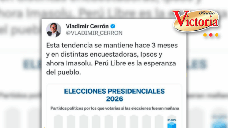 Vladimir Cerrón sostiene que Perú Libre es «la esperanza del pueblo»