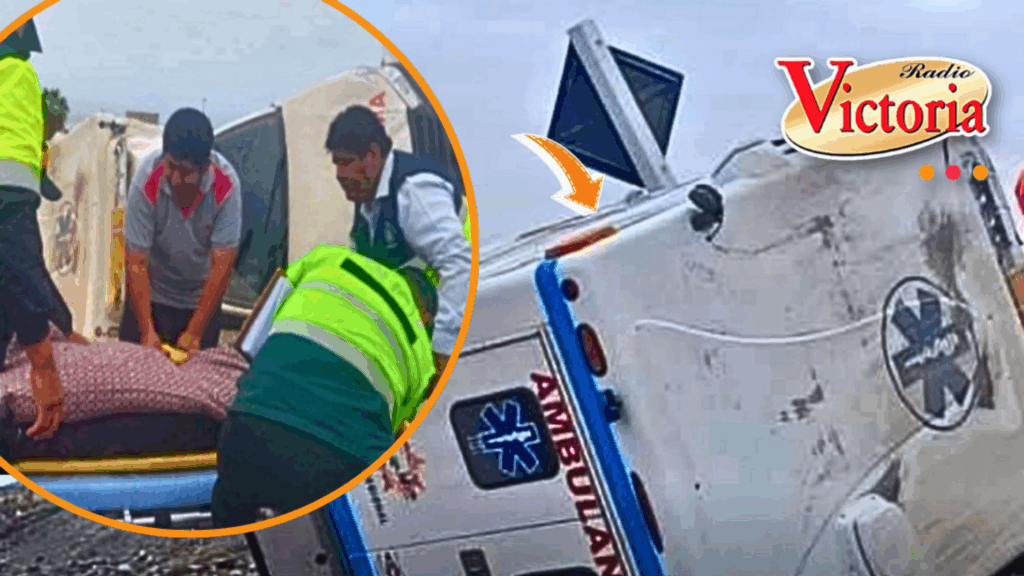 Ambulancia se despista en la vía costanera y deja dos heridos en Islay ...